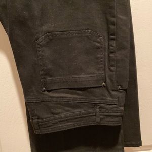 Rachel Zoe, black denim flare jeans.